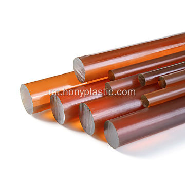 Amber Materjal Solid Trasparenti Polysulfone Board Rod